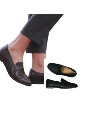 ABEO "Strada" Premium Leather Upper & Lining Orthotic Footbed Loafer